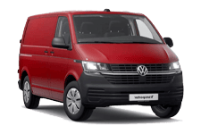 Van Hire Wythenshawe - Red VW Transporter Automatic - Van hire Wythenshawe