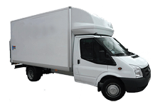 Van Hire Wythenshawe - White Ford Luton Box with Tail Lift - Van hire Wythenshawe